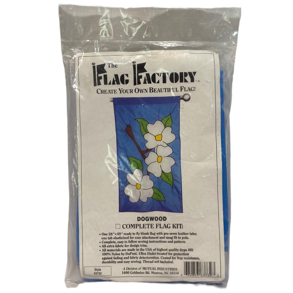 NIP The Flag Factory Dogwood Floral Flag Kit